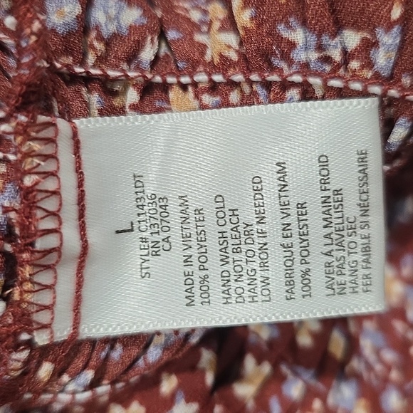 Paper Crane  Floral Blouse. Size L - Picture 4 of 4